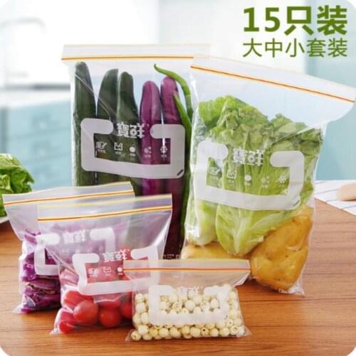 Refrigerator Fruit Plastic Sealer Bags 30 Pieces/Lot Classification Food Storage Bag Thickening Seal Wrap Bags