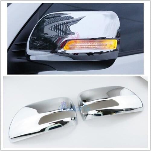 Chrome Car Styling Door Side Mirror Cover Rearview Overlay Trims Panel 2012-2018 For Toyota LC Land Cruiser 200 Accessories