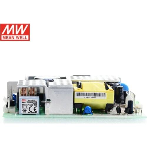 MEAN WELL RPD-65C 60W 12V 5V Dual Output Switching Power Supply 110V/220V AC to 12V 5V DC 4.5A 1.2A PCB type open frame SMPS