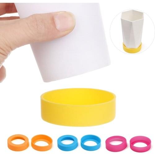 Non-Slip Thermos Cup Coasters Insulation Cup Mat Water Drink Bottle Pad Silicone Cup Sleeve Anti-fall Table Mats Kitchen Tool