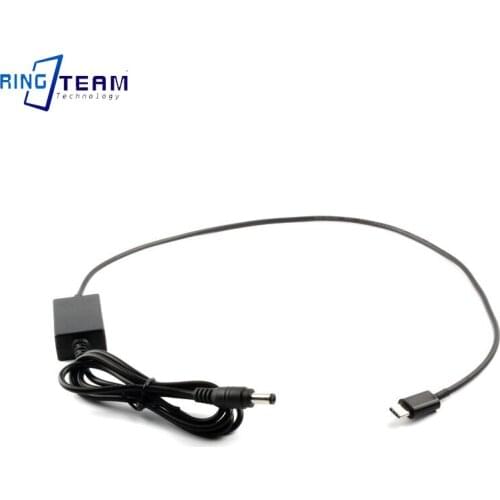 PD Type C to DC 5.5*2.5mm Male Cable for DC Coupler DR-E6 DR-E18 PW20 FZ100 DMW-DCC3
