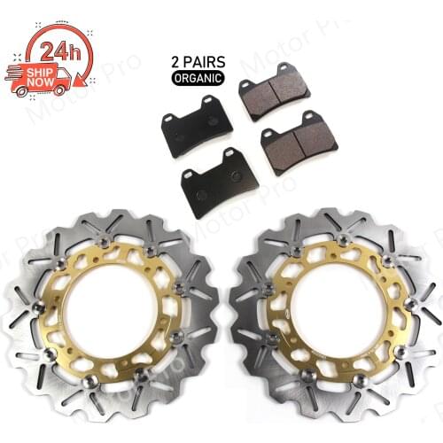 For Yamaha XJR 1300 1999 Front Brake Disc Rotor Disk XJR1300 CNC Aluminium Motorcycle Accessories Organic Brake Pads Floating