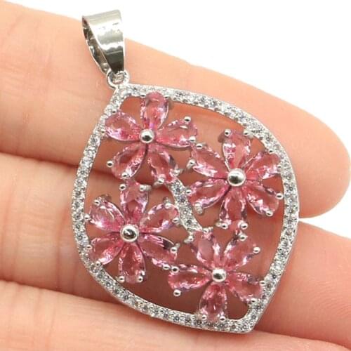 46x20mm SheCrown Peacock Shape Created Smoky Topaz CZ For Ladies Fine Jewelry Silver Pendant
