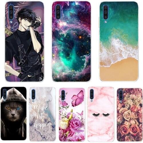 For Samsung Galaxy A50 Case Silicone Transparent Back Cover Phone Case For Samsung A50 A505 A505F SM-A505F Soft Case 6.4