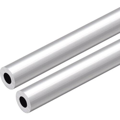 Uxcell 6063 Aluminum Round Tube 300mm Length 18mm OD 9mm Inner Dia Seamless Aluminum Straight Tubing 2 Pcs