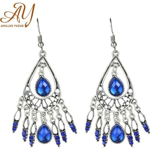 Anillos Yuzuk 925 Sterling Silver Cubic Zirconia CZ Long Drop Earrings For Women Peacock Earrings 2020 Earings Fashion Jewelry