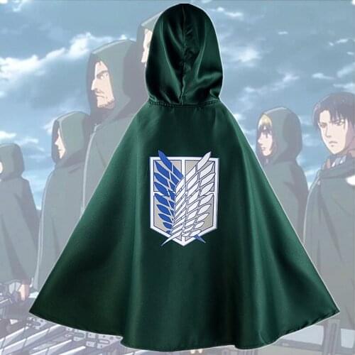 Japanese Anime Cosplay Costume Attack on Titan Cloak Shingeki No Kyojin Scouting Capes Halloween Costumes for Women Clothes