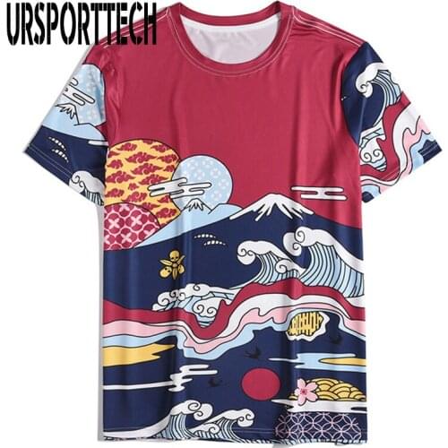 2021 New Summer T shirt Men Big Size Short Sleeve 3D Print T shirt Men Casual T-shirts For Men Fitness Streetwear Japan Top Tees