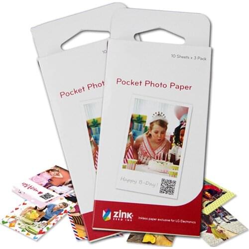 3inch Zink Photo Paper for PD251 PD261 PD239 211 241233 Mini Portable BT Wireless Android IOS Mobile Phone Photo Printers