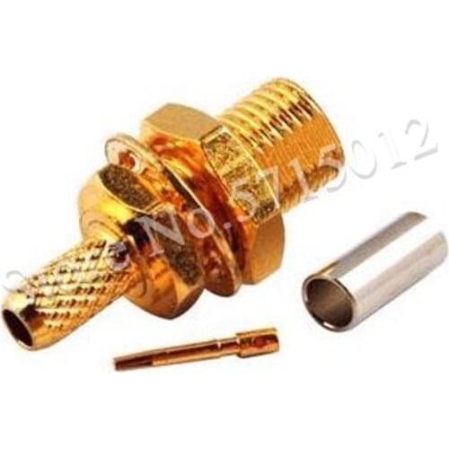 3pcs MCX-KY1.5 50 Ohm MCX Famale Head Plug Socket RF Coaxial Connector Converter With Nut Spacer For Connect RG316 RG174 Cable