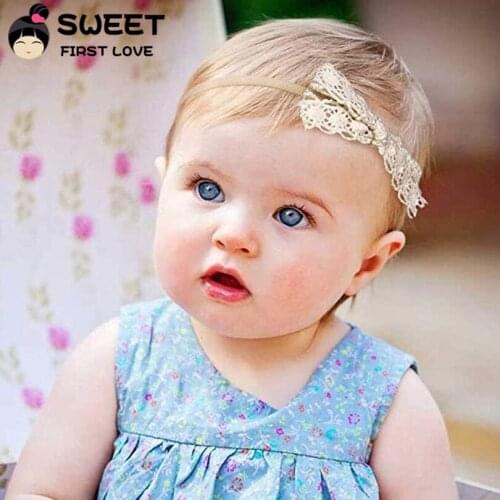 6pcs/pack Handmade Flower Headbands Skinny Soft Nylon Headband Customized Ribbed Bow lace Hollow out Hairband Hair Accessories
