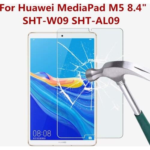 9H Tempered Glass For Huawei Mediapad M5 8 8.4 Inch Screen Protector SHT-W09 SHT-AL09 Anti fingerprint Tablet Protective Film