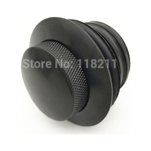 Aluminum Motorcycle Black POP-UP Screw-In Flush Mount Fuel Tank Gas Cap for Harley Davidson Sportster