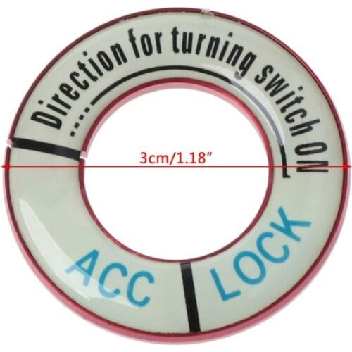 Car Ignition Key Hole Switch Ring Cover Trim For Peugeot 307 308 3008 Citroen C4 E7CA