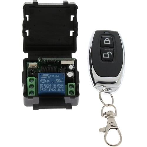 433Mhz Wireless Remote Control Switch 12V 1ch relay Receiver +Remote Control