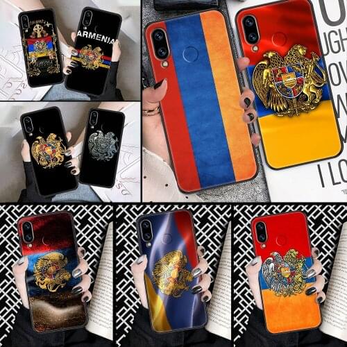 Armenia Armenians Flag Phone case For Huawei Honor 6 7 8 9 10 10i 20 A C X Lite Pro Play black fashion shell soft coque luxury