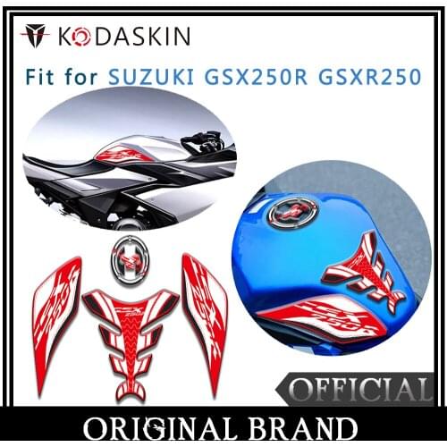 KODASKIN Fuel Tank Cap Sticker Fish Sticker Sticker Fit For SUZUKI GSX250R GSXR250 (Red)