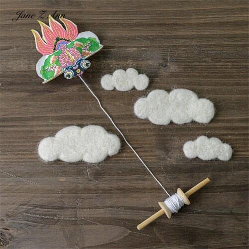 Jane Z Ann Newborn mini-kite with cloud children photography props combination multi-colors creative studio shooting products