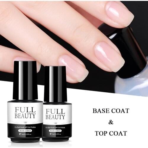 New 7ml Top Base Coat Uv Gel Nail Polish Painting Primer Gel Long Lasting Soak Off For Diy Nail Art Manicure Varnish Lacquer