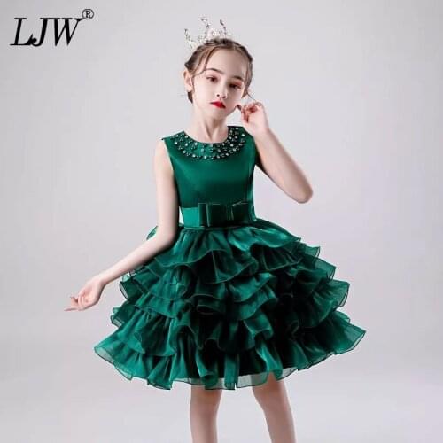 New Flower girl dress for Girls tutu Kids Clothing Elegent Girls Dresses for Children Princess Party Custumes 2 4 5 6 7 8 9 10 Y