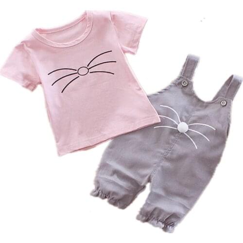 New Boys and Girls Suit Childrens Summer Short-sleeved Hallen Trousers Suit Childrens T-shirt Seven-minute Pants
