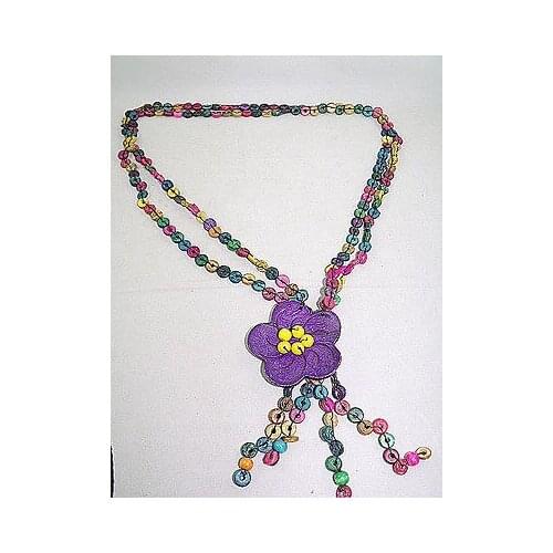 1.5M length Tibetan Colour coconut shell Necklace