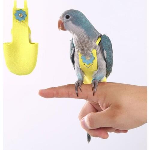 Parrot Bird Diaper Pigeon Washable Diaper Nappies For Parakeet Cockatiel Mini Macaw Budgie Canary Flight Suit Bird Supplies