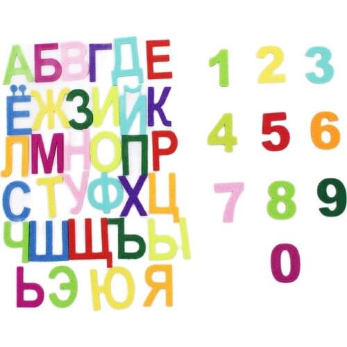 Rainbow Felt Alphabet Letters And Number For Sewing Felts Craft 3MM Thick Felt Fabric For Scrapbooking Fieltro Feltro Feutrine
