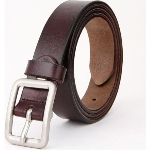 Retro womens pin buckle leather belt Korean version leather fashion leisure thin belt jeans belt manufacturers wholesale