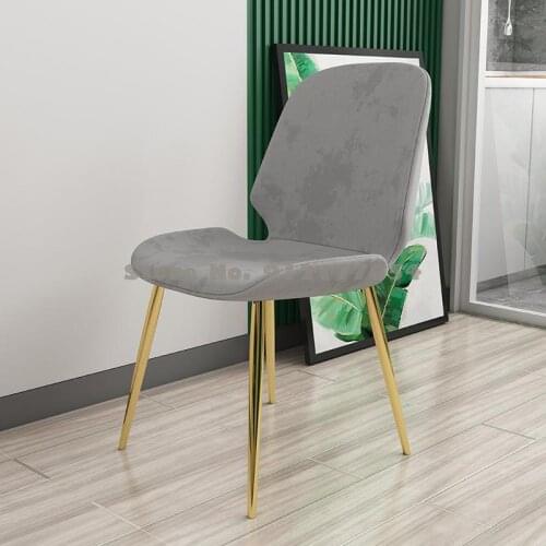 Nordic chair modern minimalist ins style home lazy student backrest desk stool net red dining chair makeup chair