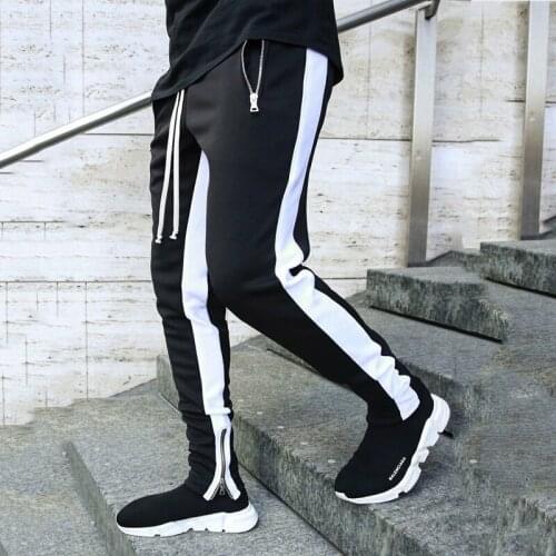 Mens Joggers Casual Pants Fitness Men Sportswear Tracksuit Bottoms Skinny Sweatpants Trousers Black Gyms Jogger Track Pants