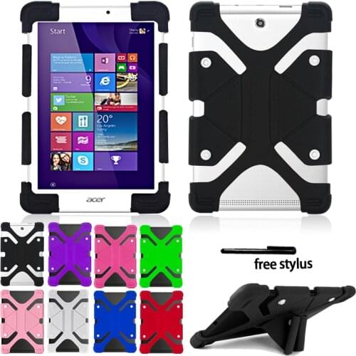 Silicone Stand Case Cover for Acer Iconia One Tab 10.1 Inch Tablet Universal Silicone Case Shockproof Protection Case