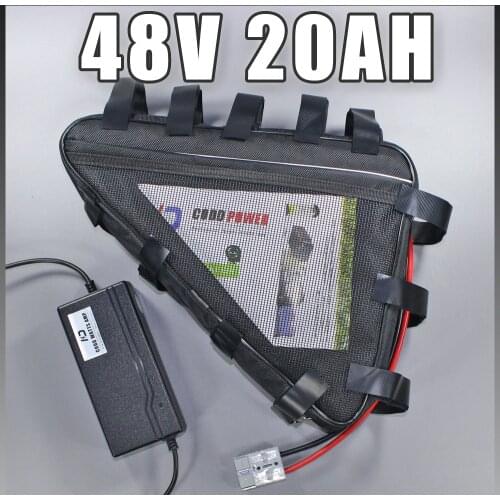 Triangle LiFePO4 Battery Pack 48V 20AH For 1000W 1200W Ebike battery 51.2V LiFePO4 Battery