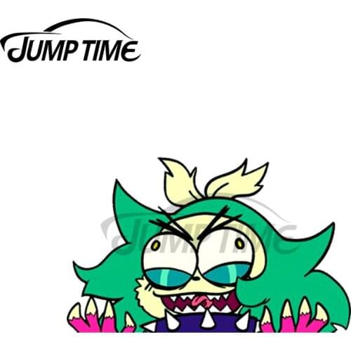 Jump Time 13 x 5.8cm For Peeking Turbo Fink Bumper Car Decal Motorcycle Car Stickers Refrigerator Decoration Scratch-Proof