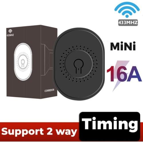 16A 433MHZ Mini Breaker Support Two way on-off Device Wireless Switch Timing Function Home Remote Control Mini Switch Module