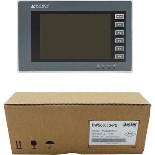 5.7" HITECH Beijer PWS6600S-P 5.7inch HMI Touch Screen Panel Free Program Cable Replace PWS6600 Original New In Box