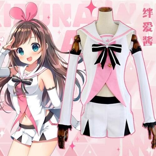 Anime Youtuber Kizuna AI Cosplay Costume AI Channel New Outfit Costume For Women Cosplay A.I. Popular Virtual Youtuber