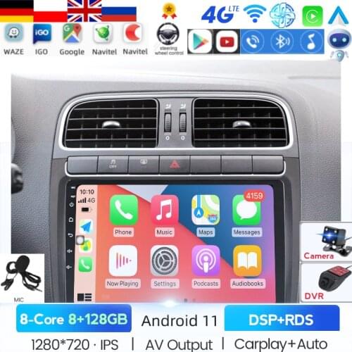 Car Radio GPS Navigation Multimedia Player For VW Volkswagen POLO Sedan 2008-2015 2Din Android Auto Stereo Headunit Video output