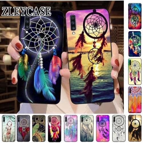 Dream Catcher Mandala Pattern key feathers Phone Case For Samsung Galaxy A50 A10 A20 A20E A20S A30S A40 A51 A70 A30 A6 A8 Cover