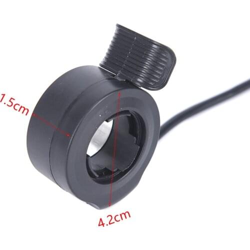 E-bike Thumb Throttle, Finger Thumb Throttle, Ebike Accelerator, Electric Scooter Electric Bicycle Part Kit 3 Wire Grip