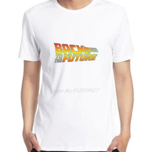 Back To The Future Worn Logo Americano Classics Breathable Printed Men T Shirt Short Sleeve Harajuku Streetwear Men clothing
