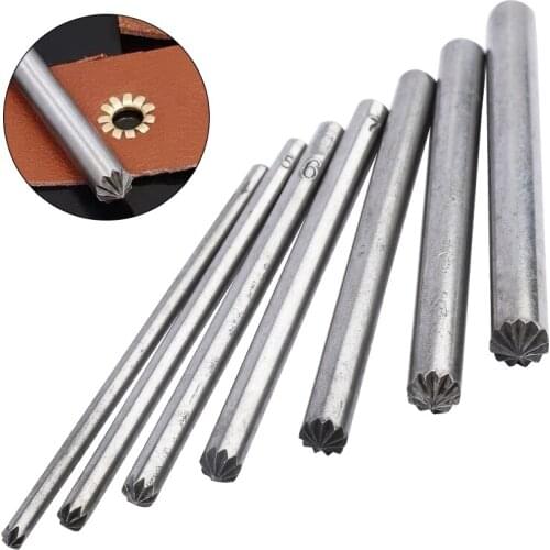 LMDZ 1Pcs Metal Cracking of Eyelet Punch Tool 3mm-10mm Hollow Tube Tools Grommet Eyelets installation tool Button Mold Tools