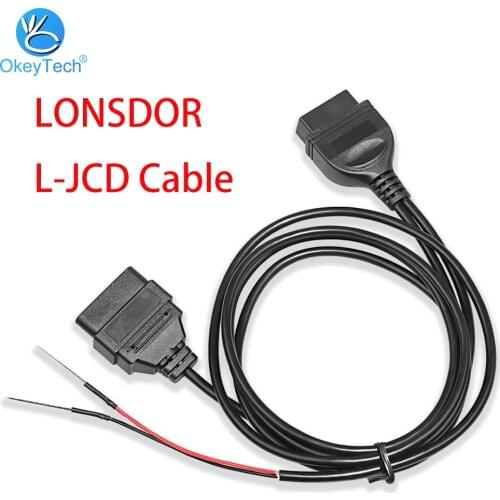 LONSDOR L-JCD Cable L-JCD Patch Cord Suitable for K518ISE Key Programmer Support For Maserati Dodge Key Programming