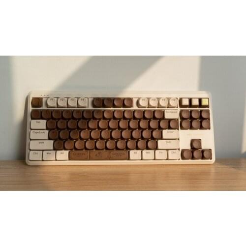 Ikbc godiva Valentines Chocolate Keyboard 87 keys Bluetooth wireless/ Wired double-mode TTC Light thin mechanical keyboard