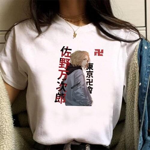 2021 Hot Anime Tokyo Avengers Manjiro Sano Fashion Harajuku Summer Short-sleeve Male T-shirt