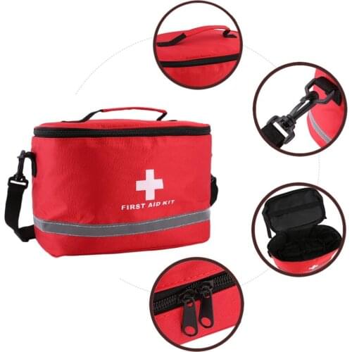 Outdoor First Aid Kit Sports Camping Bag Home Medical Emergency Survival Package Red Nylon Striking Cross Symbol Crossbody bag