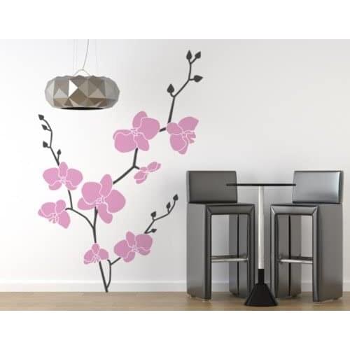 Wall sticker flowers-orchid-size 90x140 cm-wall decoration, wall stickers, wallpaper