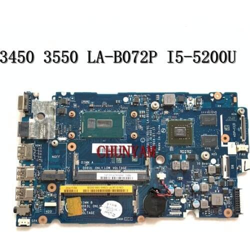 NEWCN-01J67F 1J67F I5-5200U FOR Dell Latitude 3450 3550 Laptop Notebook Motherboard LA-B072P Mainboard 100%Tested