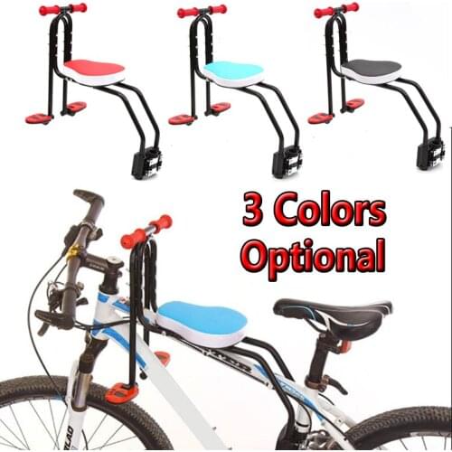 Front-mounted Child Bike Seat Mountain Bike Front Seat Mat Children Baby Bicycle Safety Chair Seat Saddle Carrier Accessories