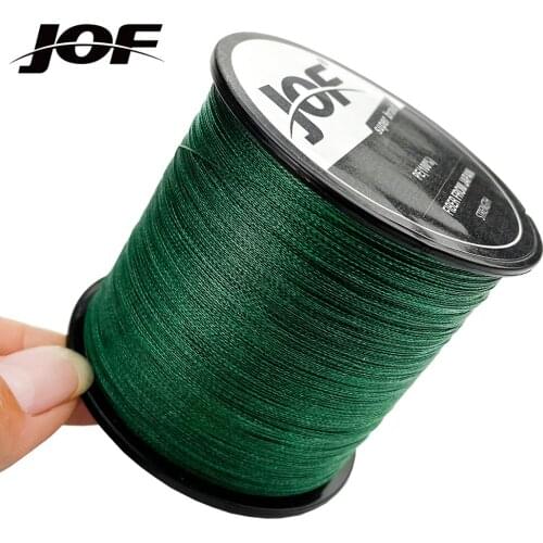 JOF PE Braided Fishing Line 300M 4 Strands Durable Multifilament Fishing Line Carp Fishing Wire 10-80LB